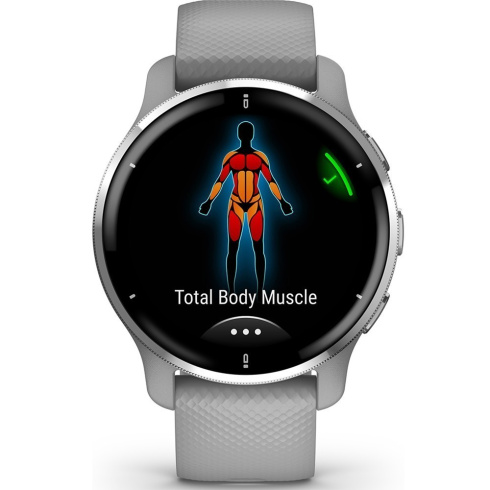 Смарт-часы Garmin Venu 2 Plus 43 мм AMOLED серый/силикон фото 5