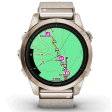Смарт-часы Garmin Epix Gen 2 Pro 42 мм AMOLED сапфир/песочный, светлый нейлон фото 7