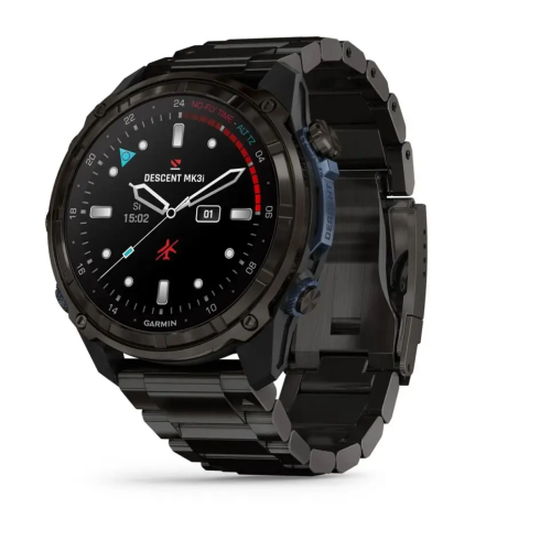 Смарт-часы Garmin Descent Mk3i 51 мм AMOLED сапфир/карбоново-серый DLC титан, титановый браслет фото 1
