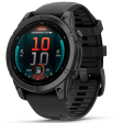 Смарт-часы Garmin Fenix E 47 мм AMOLED темная сталь, темный силикон фото 1
