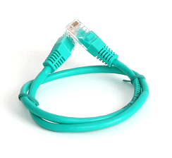 Патч-кабель Eurolan UTP Cat5e AWG24 0,5м зеленый