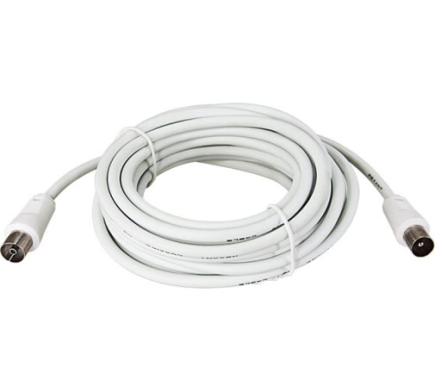 Кабель Rexant TV PLUG - TV Jack 1.5м белый фото 2