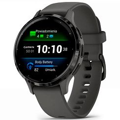 Смарт-часы Garmin Venu 3S 41 мм AMOLED темно-серый/силикон