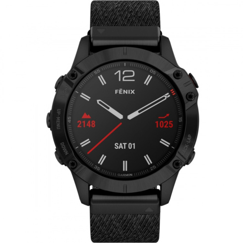 Смарт-часы Garmin Fenix 6 Sapphire черный