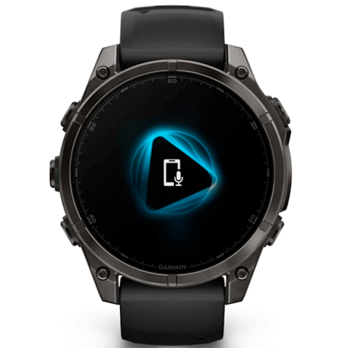 Смарт-часы Garmin Fenix 8 47 мм AMOLED сапфир/черный, силикон фото 6