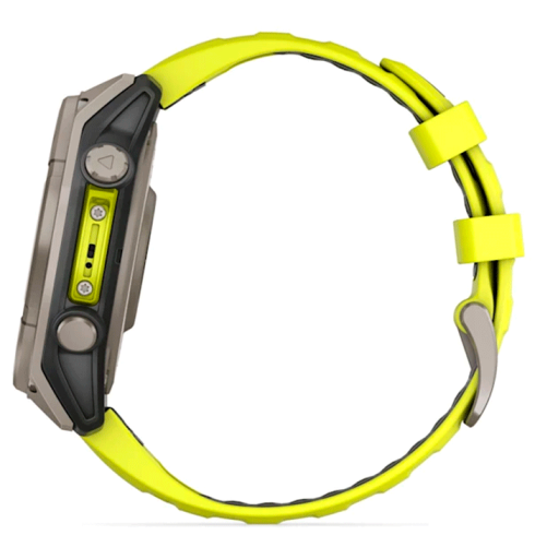 Смарт-часы Garmin Fenix 8 47 мм Solar сапфир/светло-зеленый, силикон фото 10