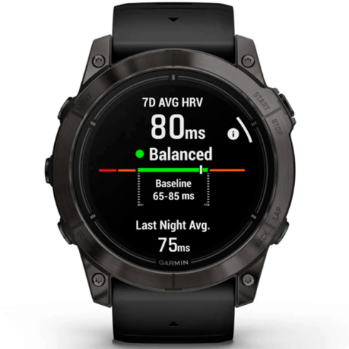 Смарт-часы Garmin Epix Gen 2 Pro 51 мм AMOLED сапфир/темный, силикон фото 5