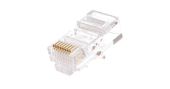 Коннектор NETLAN RJ45/8P8C, Кат.6, неэкранированный
