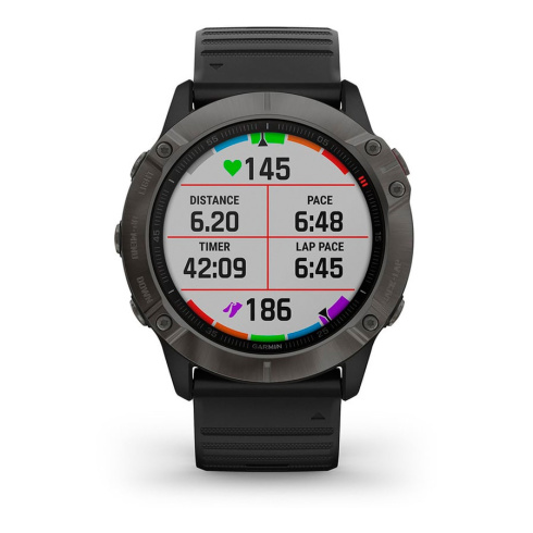 Смарт-часы Garmin Fenix 6X Sapphire DLC черный фото 3