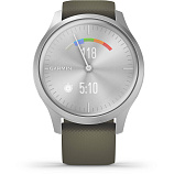 Смарт-часы Garmin Vivomove Style серебряный/зеленый