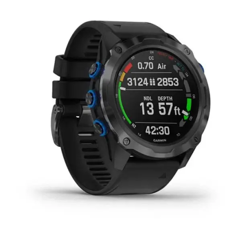 Смарт-часы Garmin Descent Mk2i 52 мм AMOLED сапфир/черный, силикон фото 3