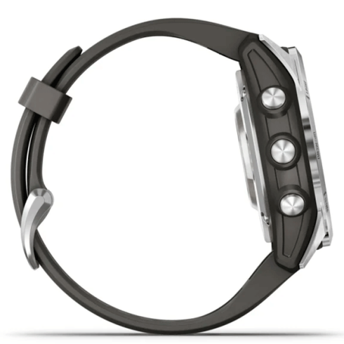 Смарт-часы Garmin Fenix 7S Pro 42 мм AMOLED стекло/серый, графитовый силикон фото 13