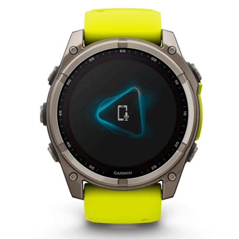 Смарт-часы Garmin Fenix 8 51 мм Solar сапфир/светло-зеленый, силикон фото 7