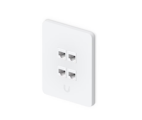 Вертикальная панель Ubiquiti Universal Paintable Keystone Wall Plate, 4-Pack (4-Port) фото 6