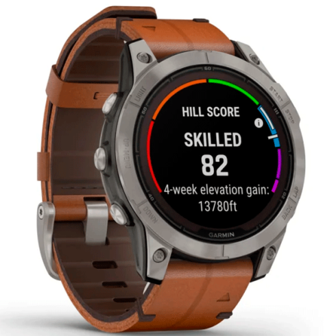 Смарт-часы Garmin Fenix 7 Pro 47 мм Solar сапфир/темный, кожа фото 2