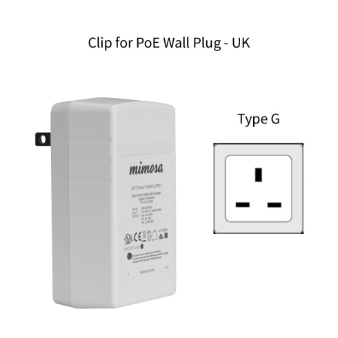 Переходник Mimosa PoE Wall Plug Clip, UK