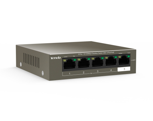PoE коммутатор Tenda TEF1105P-4-63W фото 3