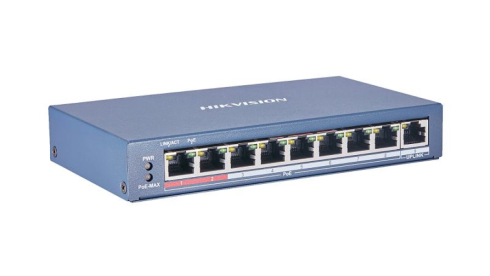PoE коммутатор Hikvision 8 Port Fast Ethernet Unmanaged POE Switch фото 2