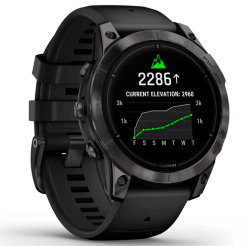 Смарт-часы Garmin Epix Gen 2 Pro 47 мм AMOLED сапфир/темный, силикон фото 2