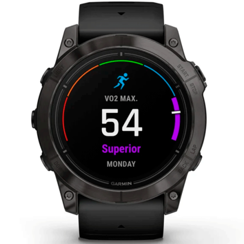 Смарт-часы Garmin Epix Gen 2 Pro 51 мм AMOLED сапфир/темный, силикон фото 3
