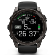 Смарт-часы Garmin Fenix 8 51 мм AMOLED сапфир/темно-серый, силикон фото 9