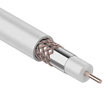 Коаксиальный кабель Rexant RG-6U+CU белый