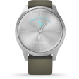 Смарт-часы Garmin Vivomove Style серебряный/зеленый фото 2