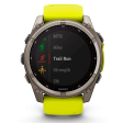 Смарт-часы Garmin Fenix 8 51 мм Solar сапфир/светло-зеленый, силикон фото 6