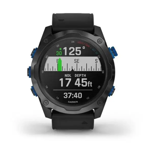 Смарт-часы Garmin Descent Mk2i 52 мм AMOLED сапфир/черный, силикон фото 8
