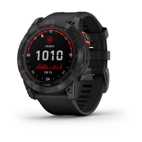 Смарт-часы Garmin Fenix 7X Solar темно-серый/черный, силикон фото 1