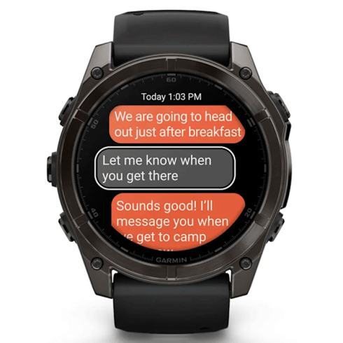 Смарт-часы Garmin Fenix 8 51 мм AMOLED сапфир/темно-серый, силикон фото 11