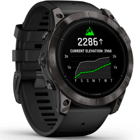 Смарт-часы Garmin Epix Gen 2 Pro 51 мм AMOLED сапфир/темный, силикон фото 2