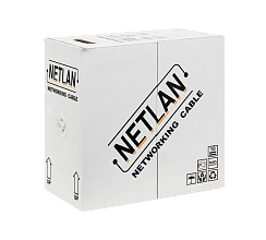 Кабель сетевой UTP Cat5e NETLAN внешний, СCA, PE, 305м