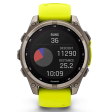 Смарт-часы Garmin Fenix 8 47 мм Solar сапфир/светло-зеленый, силикон фото 6