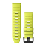 Ремешок Garmin QuickFit 26 для GPS часов Fenix 5X/6X силикон желтый