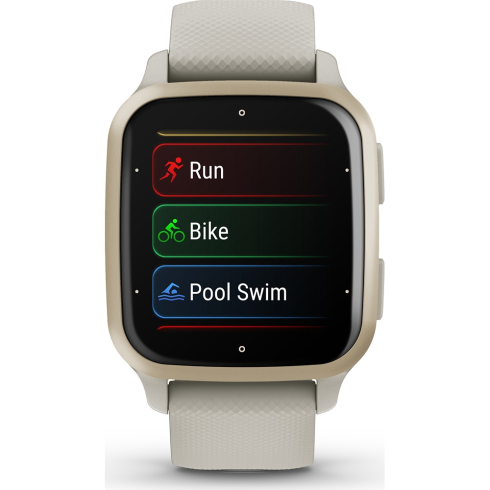 Смарт-часы Garmin Venu Sq 2 Music 40 мм AMOLED серо-бежевый/силикон фото 3