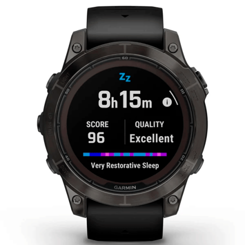 Смарт-часы Garmin Fenix 7 Pro 47 мм Solar сапфир/темный, силикон фото 5