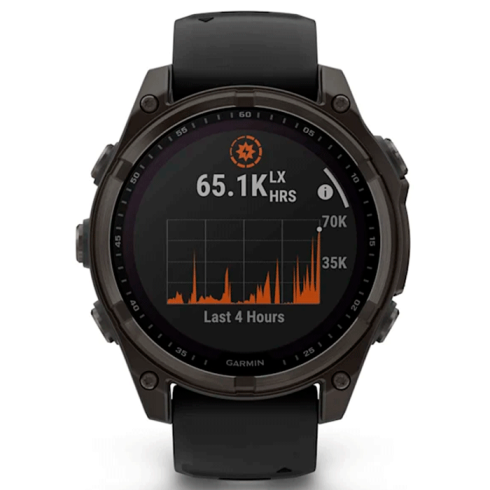 Смарт-часы Garmin Fenix 8 47 мм Solar сапфир/темно-серый, силикон фото 8