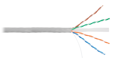 Кабель сетевой UTP Cat6 NETLAN внутренний, Сu, 305м фото 2