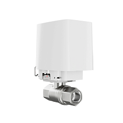 Белый кран перекрытия воды с дистанционным управлением Ajax WaterStop 1/2"