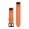 Ремешок Garmin QuickFit 22 для GPS часов Fenix 6/MARQ силикон оранжевый фото 2