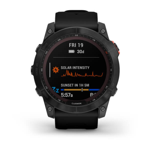 Смарт-часы Garmin Fenix 7X Solar темно-серый/черный, силикон фото 2