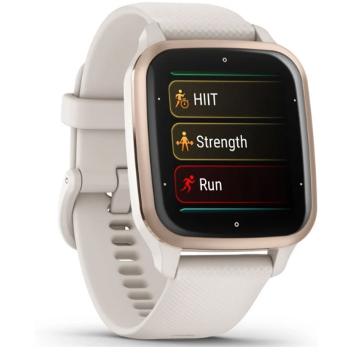 Смарт-часы Garmin Venu Sq 2 Music 40 мм AMOLED бежевый/силикон фото 2