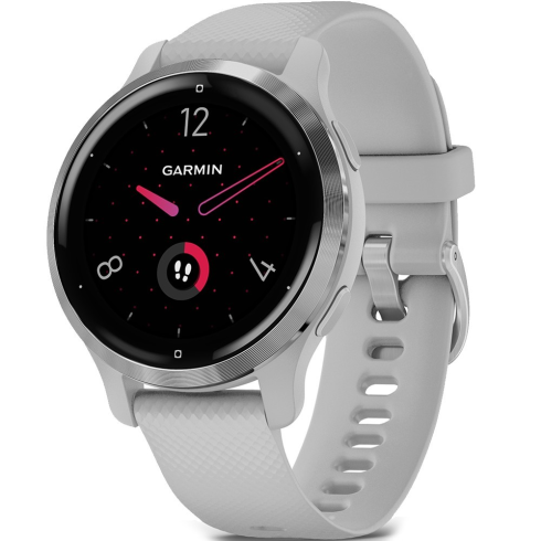Смарт-часы Garmin Venu 2S 40 мм AMOLED  серебристые/силикон фото 1