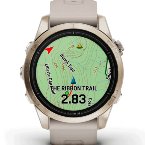 Смарт-часы Garmin Epix Gen 2 Pro 42 мм AMOLED сапфир/песочный, силикон фото 5
