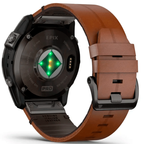Смарт-часы Garmin Epix Gen 2 Pro 51 мм AMOLED сапфир/темный, кожа фото 12