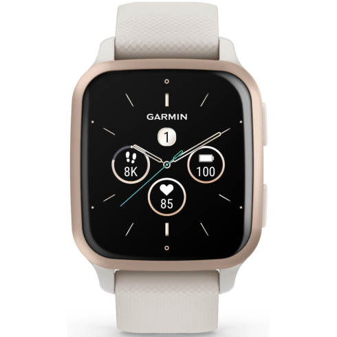 Смарт-часы Garmin Venu Sq 2 Music 40 мм AMOLED бежевый/силикон фото 6