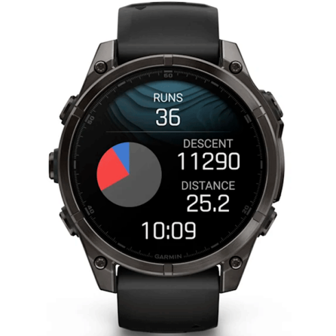 Смарт-часы Garmin Fenix 8 47 мм AMOLED сапфир/черный, силикон фото 9