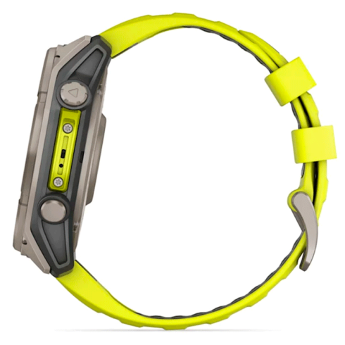 Смарт-часы Garmin Fenix 8 51 мм Solar сапфир/светло-зеленый, силикон фото 12