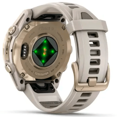 Смарт-часы Garmin Fenix 8 43 мм AMOLED сапфир/песочный, силикон фото 3